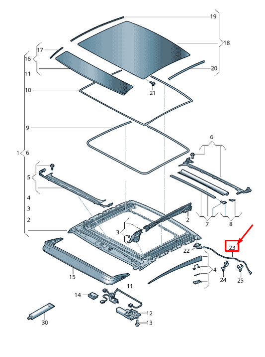 NEW AUDI A8 4N REAR ROOF WATER DRAINAGE HOSE 4N0877203 ORIGINAL