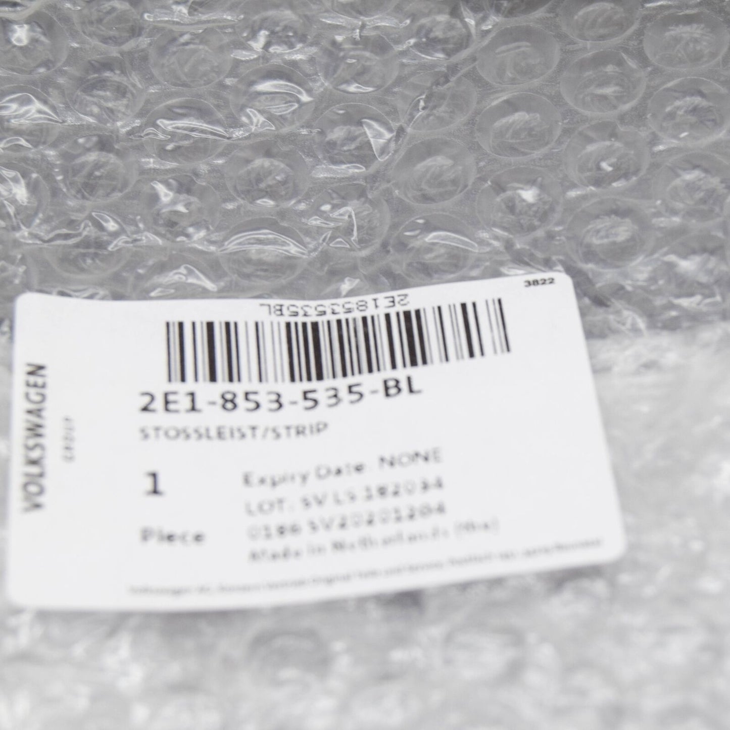 NEW VOLKSWAGEN CRAFTER 2F MK1 LEFT SIDE PROTECTIVE STRIP 2E1853535BL ORIGINAL