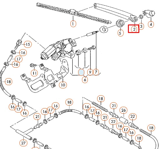 NEW VOLKSWAGEN TRANSPORTER T5 REAR DOOR WIPER ARM 7H0955708