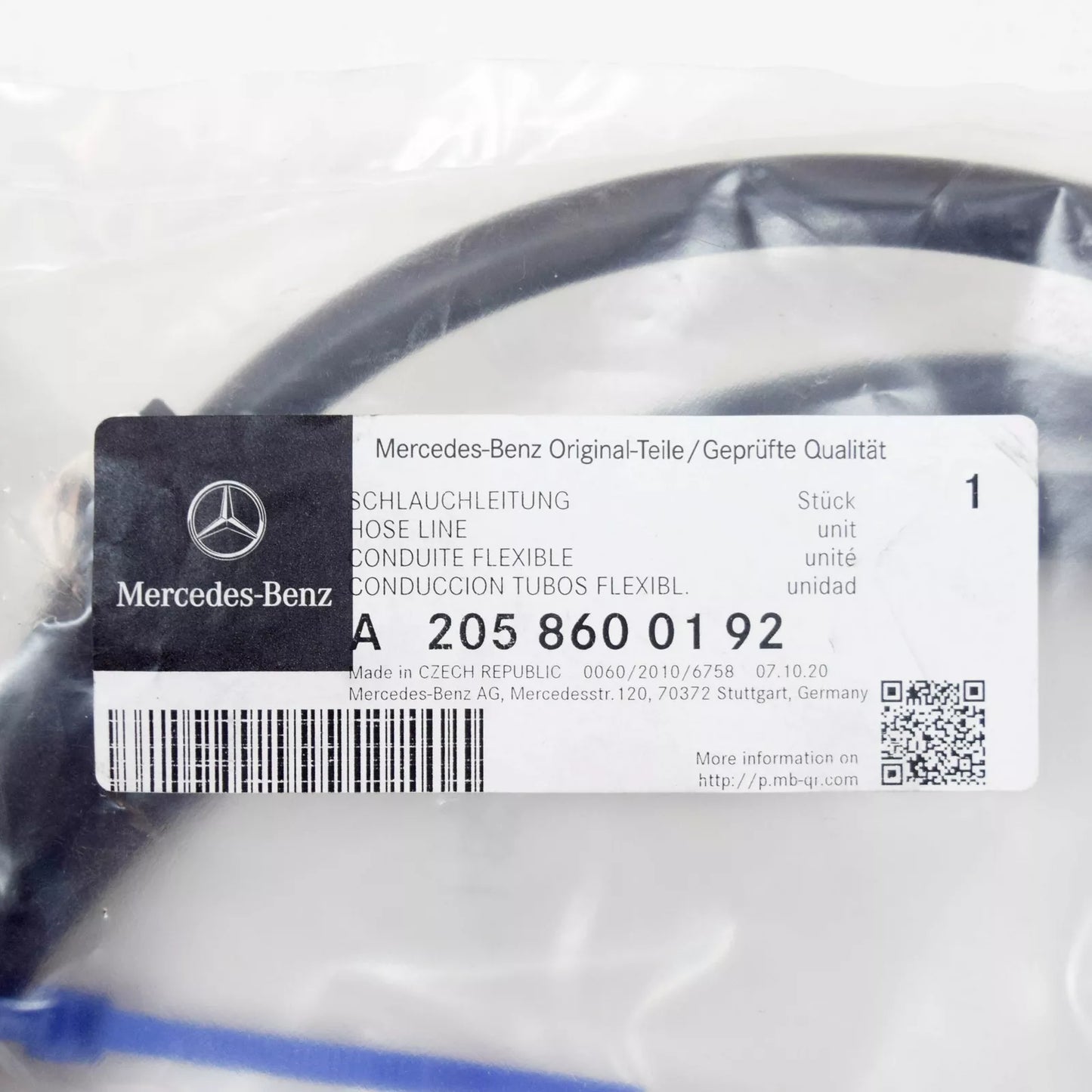 NEW MERCEDES-BENZ C W205 HEADLIGHT WASHER NOZZLE PIPE A2058600192 2015