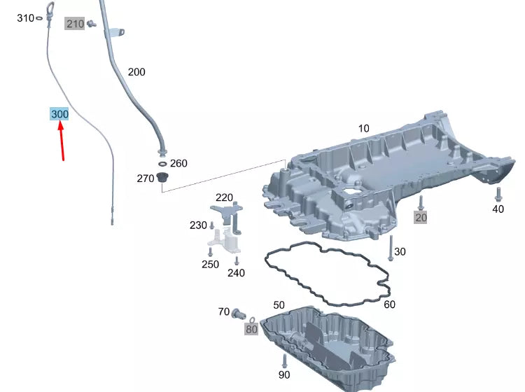 NEW MERCEDES-BENZ S W222 OIL DIP STICK A6420103111 ORIGINAL