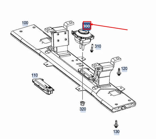 NEW MERCEDES-BENZ GLE W167 TRANSMISSION MOUNT A1672406200 ORIGINAL