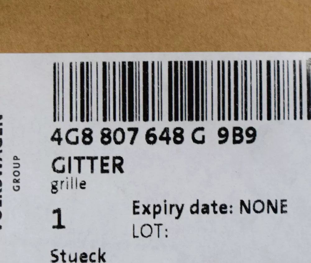 NEW AUDI A7 4G8 S-LINE FRONT RIGHT BUMPER GRILL 4G8807648G9B9