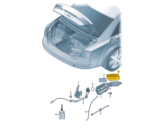 NEW AUDI A8 4H FUEL TANK COVER FLAP 4H4809909BGRU ORIGINAL