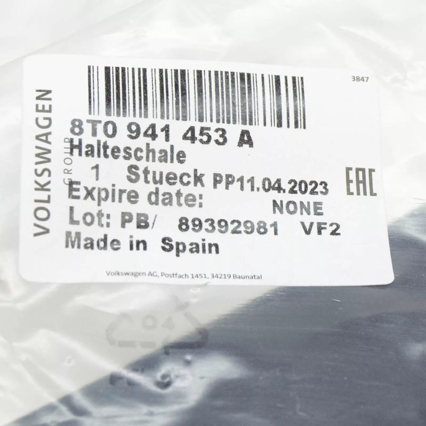 NEW AUDI A5 08-11 HEADLIGHT MOUNTING BRACKET LEFT 8T0941453A