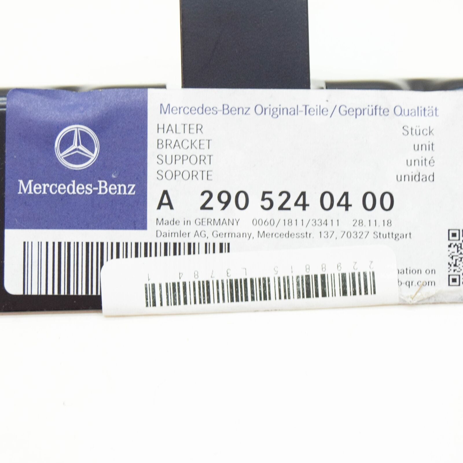 NEW MERCEDES-BENZ AMG GT X290 FRONT CROSS MEMBER HOLDER A2905240400 ORIGINAL