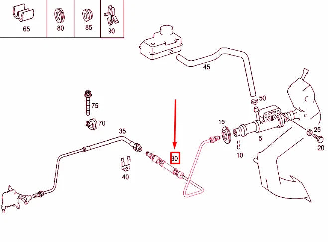 NEW MERCEDES-BENZ SPRINTER 903 CLUTCH OIL PIPE A9012500066 ORIGINAL