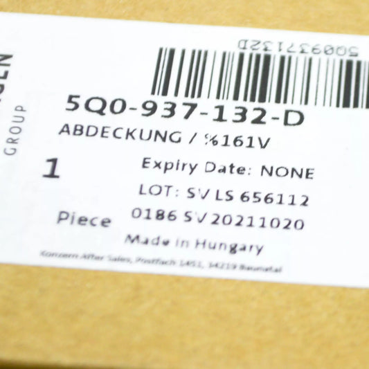 NEW VW GOLF VII 5G MK7 UPPER FUSE BOX COVER 5Q0937132D ORIGINAL