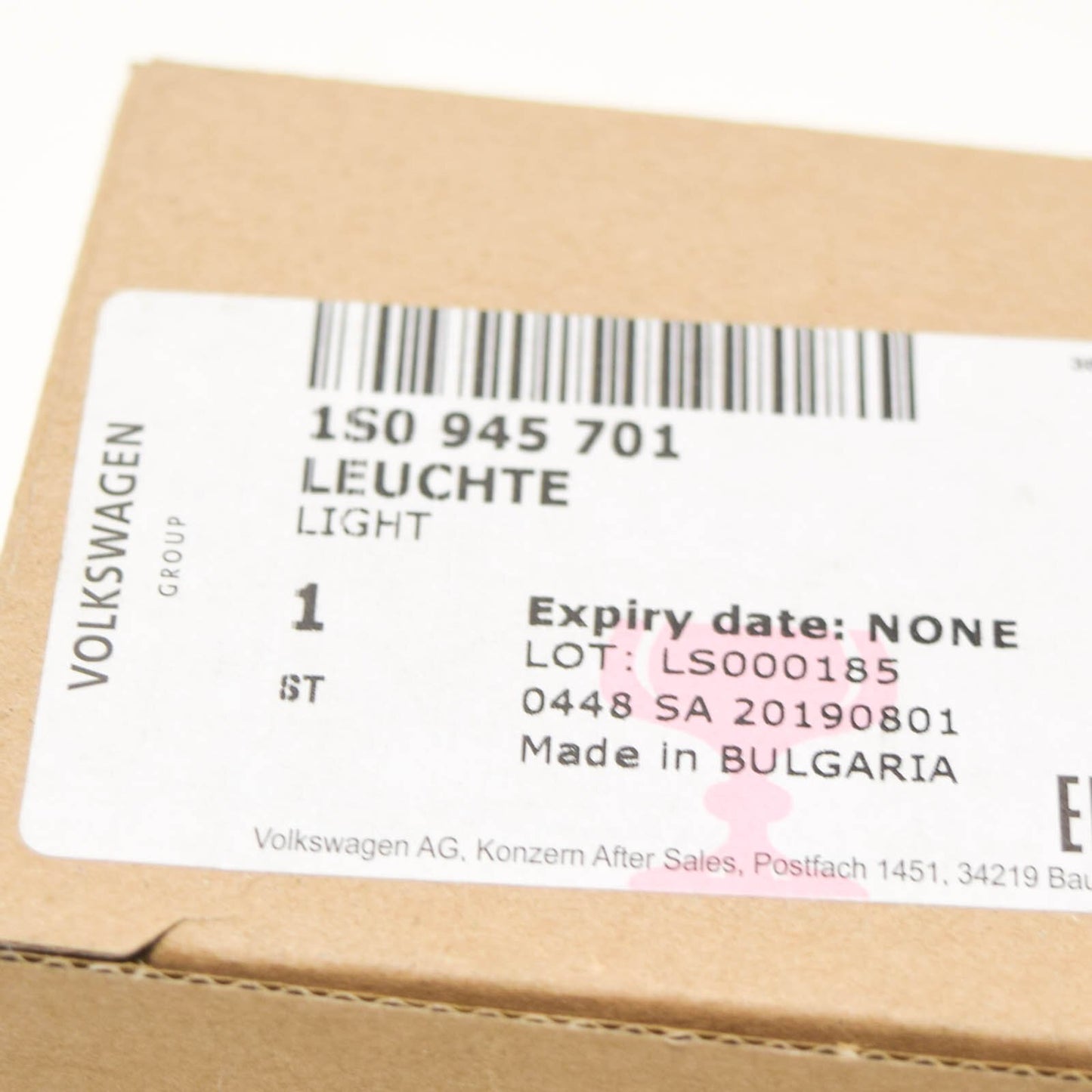 NEW VOLKSWAGEN UP REAR BUMPER LEFT REFLECTOR LHD 1S0945701 ORIGINAL