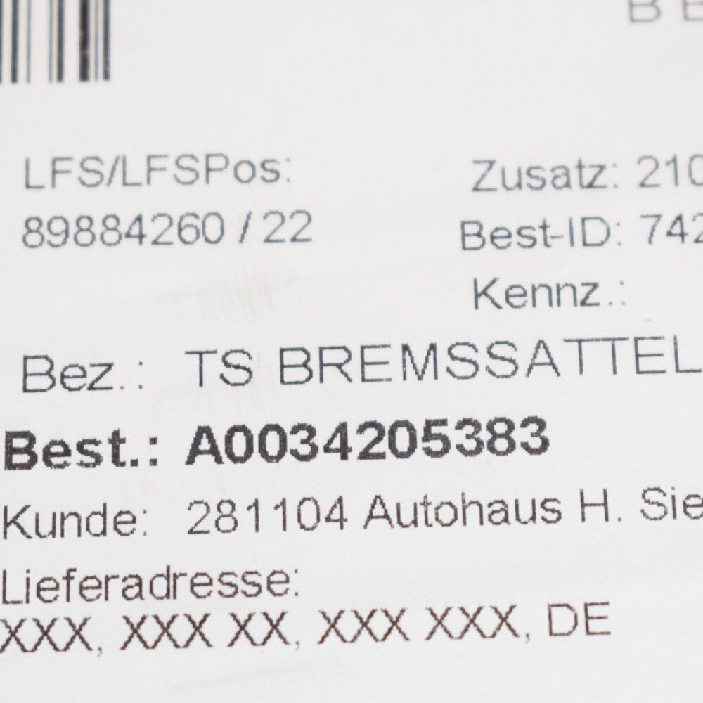 new mercedes-benz s-class w221 front left brake caliper 2012 a0034205383