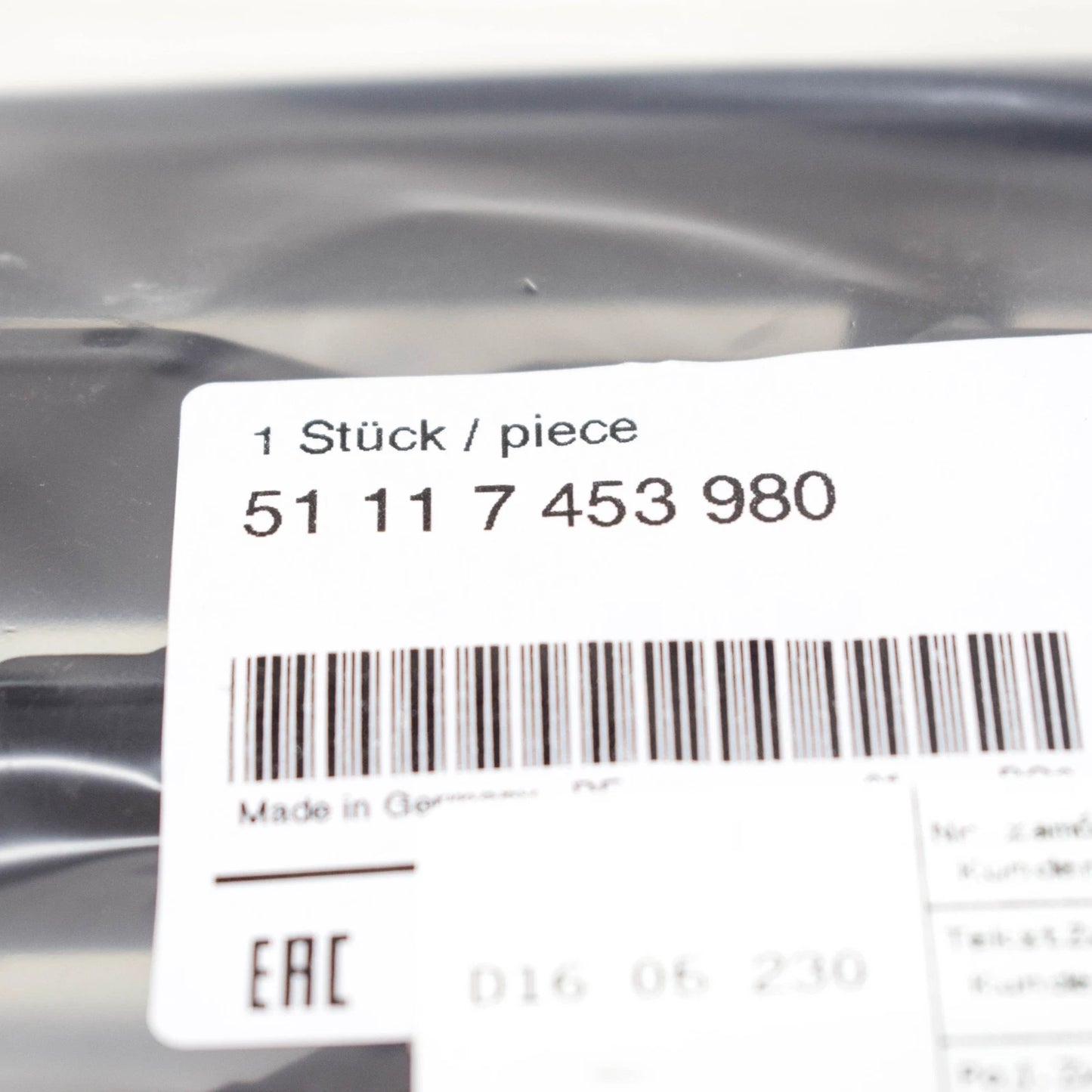 NEW BMW X1 F48 FRONT BUMPER RIGHT GRILLE 51117453980 7453980 2015 ORIGINAL