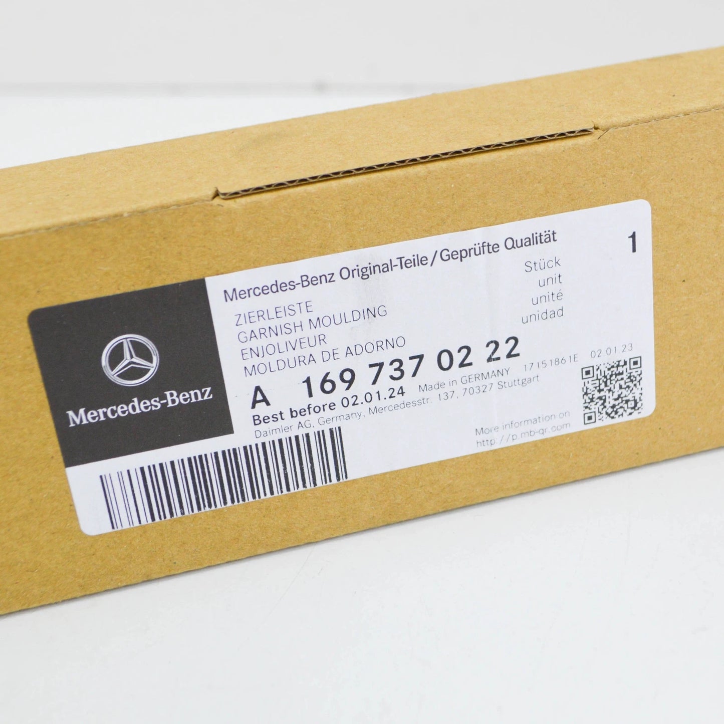 NEW MERCEDES-BENZ A W169 REAR RIGHT DOOR TRIM STRIP A1697370222 ORIGINAL