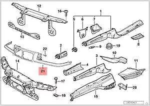 NEW BMW 3 E36 FRONT RADIATOR GRILLE TRIM 41338225981 8225981 1997 ORIGINAL
