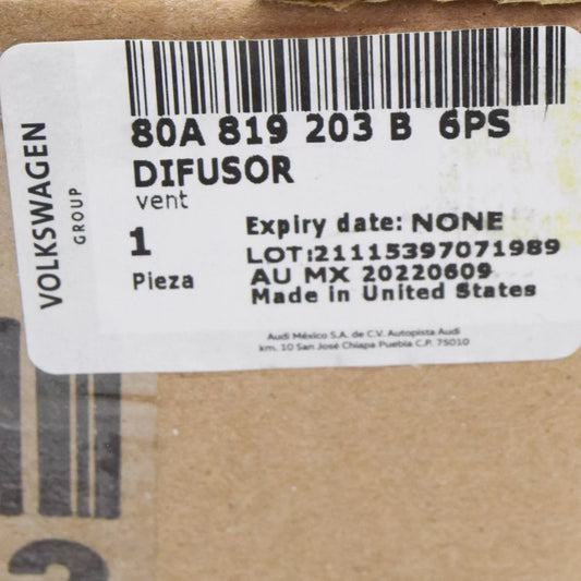 NEW AUDI Q5 FY REAR CONSOLE AIR INTAKE GRILLE 80A819203B6PS ORIGINAL