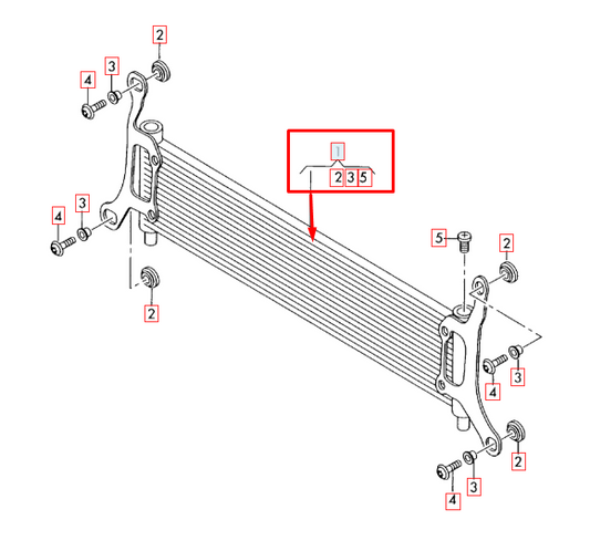 new audi q7 4l right additional cooler 7l6121212b original