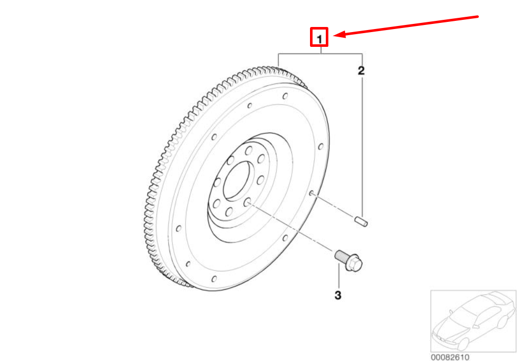new mini cabrio r52 flywheel 11227535599 7535599 original