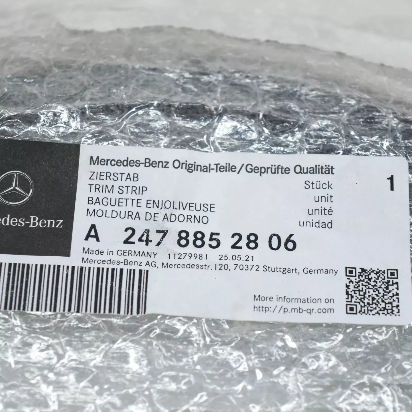MERCEDES-BENZ GLA H247 Front Bumper Right Upper Trim A2478852806 NEW