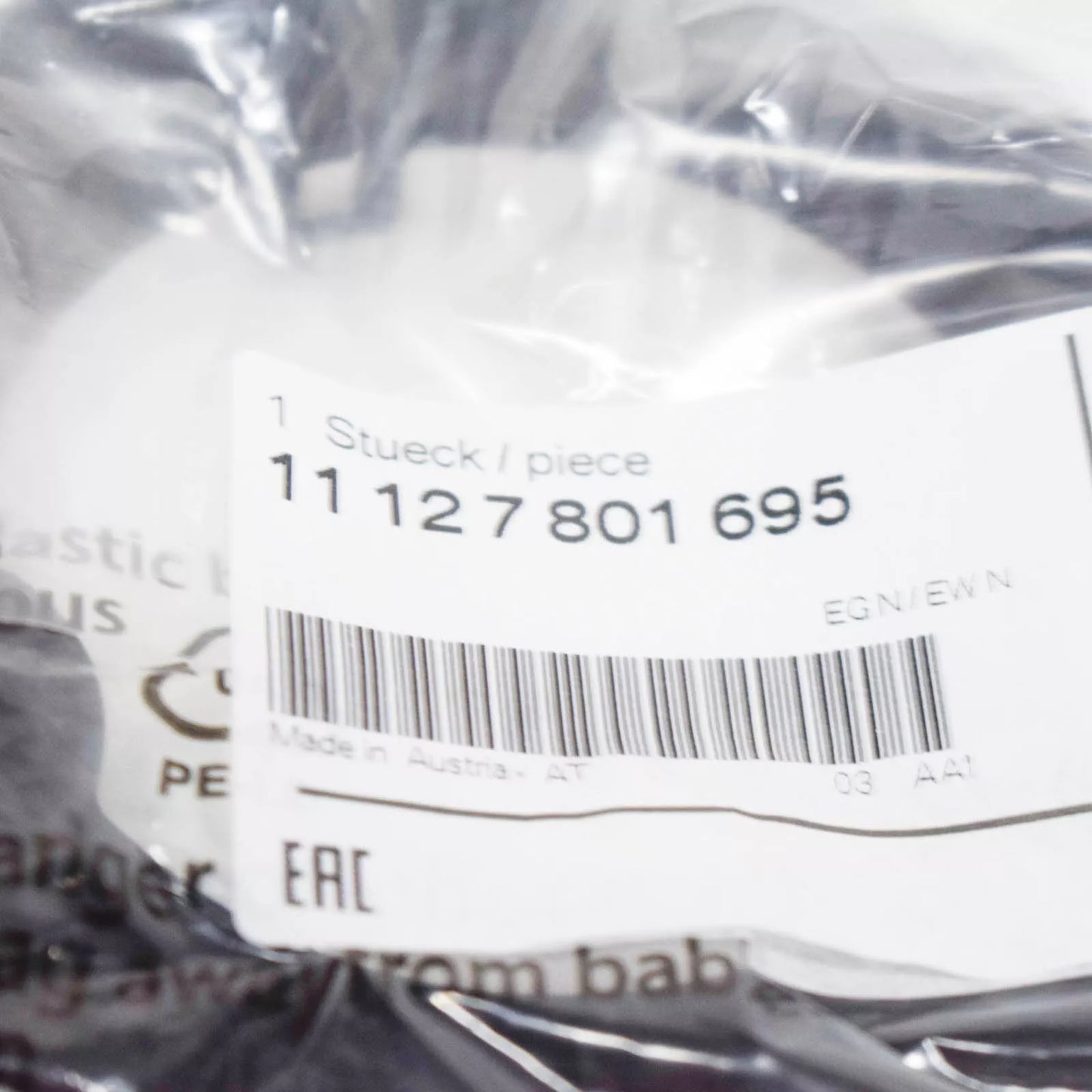 NEW BMW 1 E81 OIL CAP GASKET 11127801695 7801695 ORIGINAL