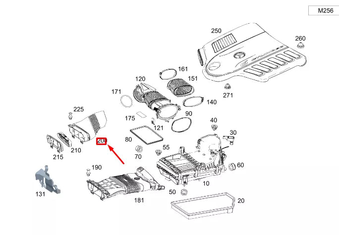 NEW MERCEDES-BENZ GLE W167 UPPER AIR DUCT SEGMENT A1675006600 ORIGINAL