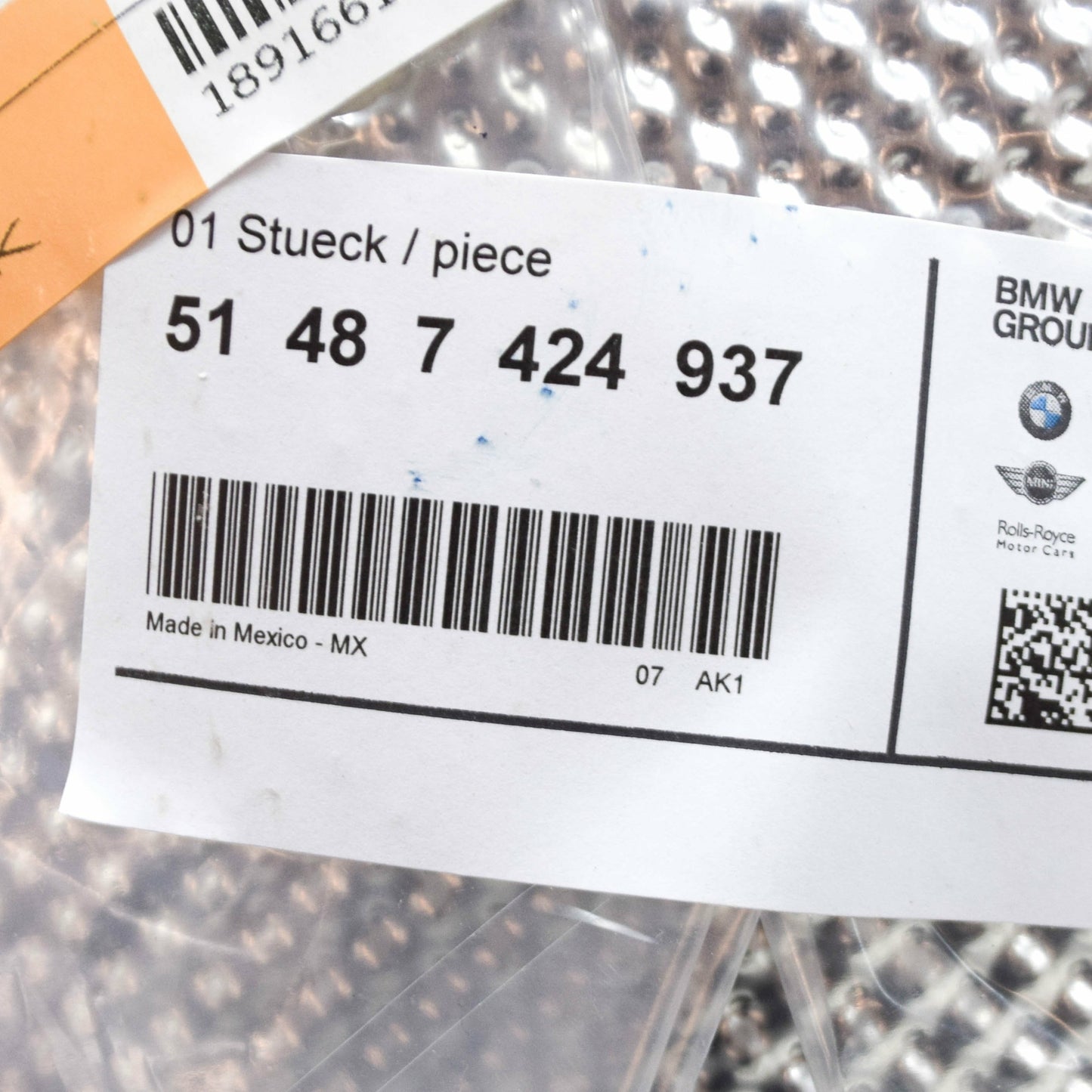 new bmw x5 g05 rear left silencer heat insulation 51487424937 original