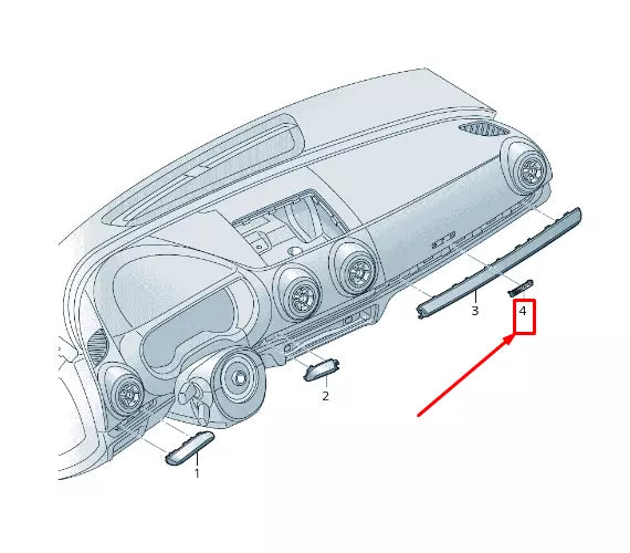 NEW AUDI A3 SPORTBACK 8V DASHBOARD EMBLEM BADGE 8V0853191A3Q7 ORIGINAL