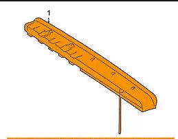 NEW MB S W221 REAR TRUNK ADDITIONAL THIRD BRAKE LIGHT A22182000568K67 ORIGINAL