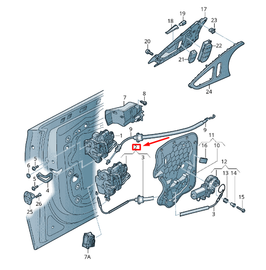 new audi a6 avant c7 front right door lock rhd 4g2837016e original