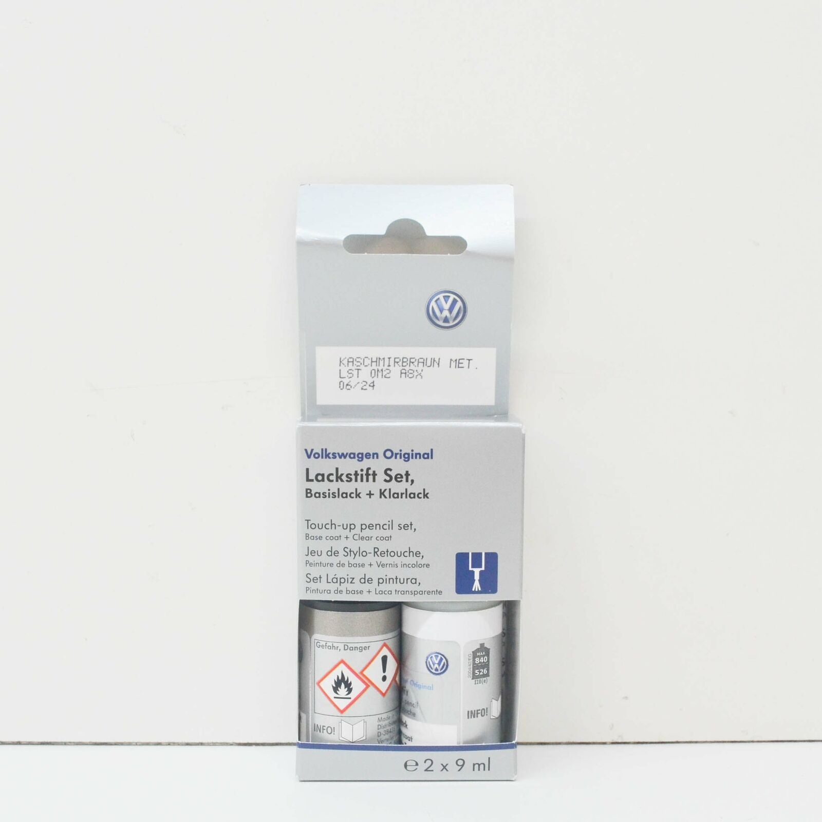 NEW AUDI/WV TOUCH-UP METALLIC BASE AND CLEAR VARNISH LST0M2A8X 2016 ORIGINAL