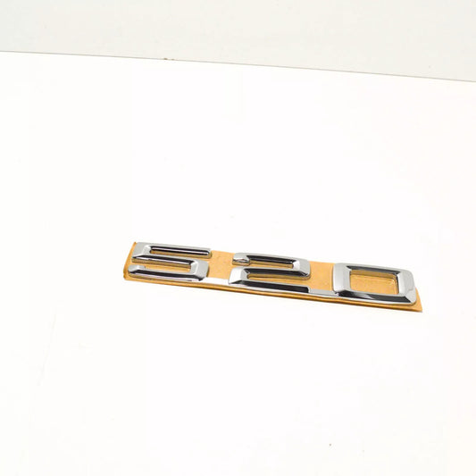 NEW BMW E28 TRUNK LID CHROME 520 EMBLEM BADGE LOGO SIGN 51141946161 ORIGINAL