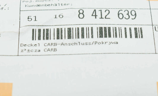 NEW BMW Z3 COUPE E36 FRONT CENTER CONSOLE COVER CAP 51168412639 ORIGINAL