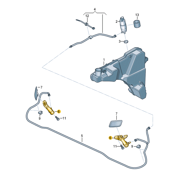 NEW AUDI Q5 FY RIGHT SIDE HEADLIGHT WASHER LIFT CYLINDER 80A955102A ORIGINAL