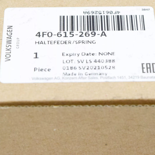 NEW AUDI A6 C6 FRONT BRAKE CALIPER S6 RETAINING SPRING 4F0615269A ORIGINAL