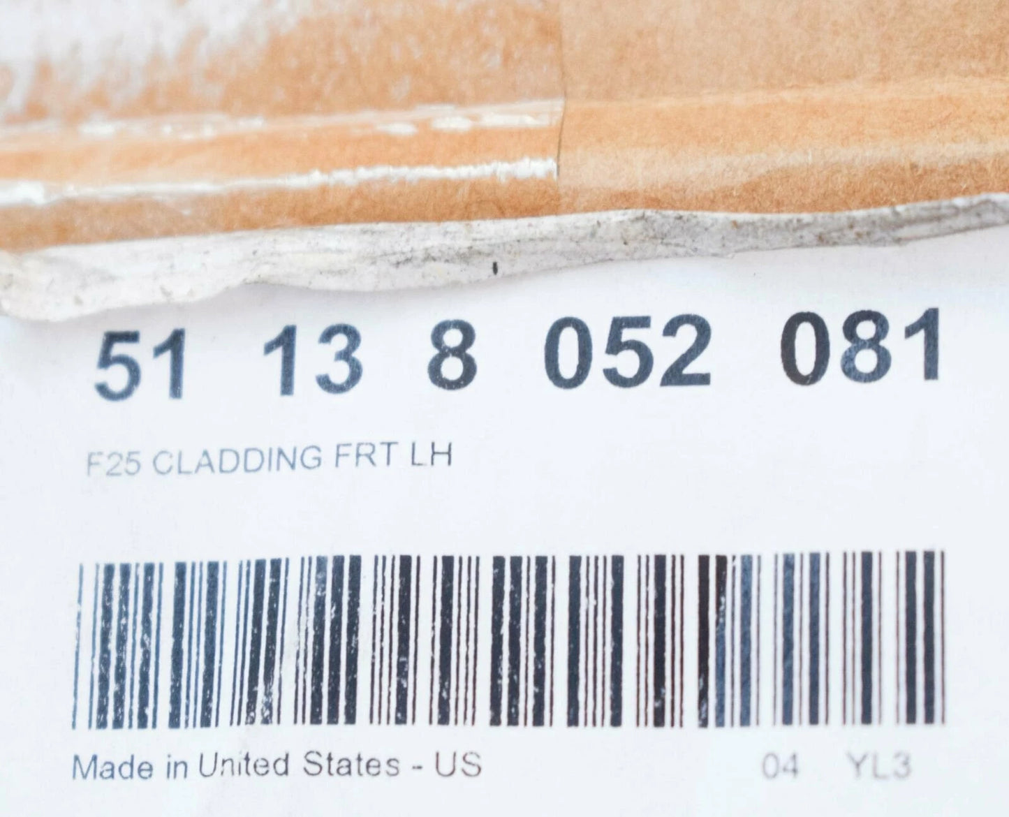 NEW BMW X3 F25 FRONT LEFT DOOR LOWER MOLDING TRIM 51138052081 8052081 ORIGINAL