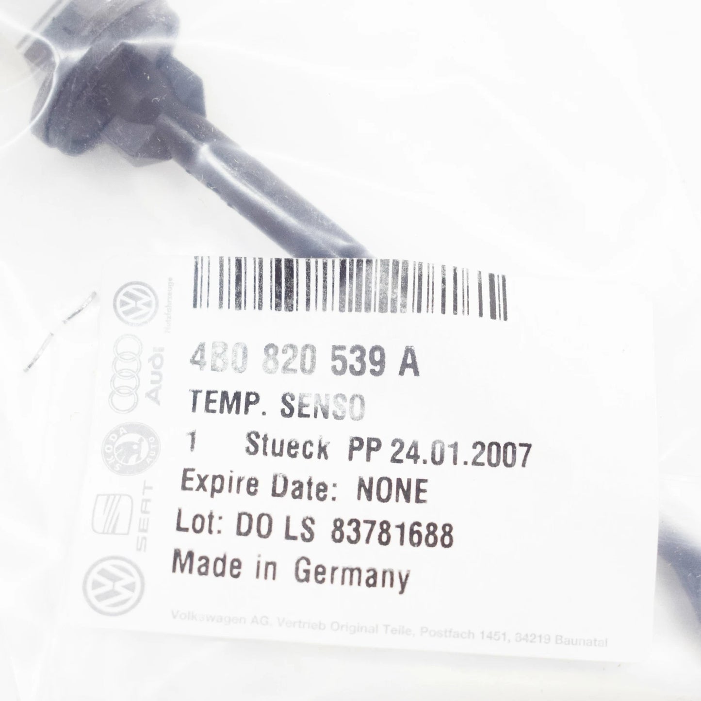 NEW AUDI A6 C7 AIR VENT TEMPERATURE SENSOR 4B0820539A ORIGINAL