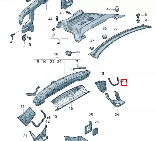 NEW VOLKSWAGEN TRANSPORTER T6 SEPARATOR PLATE GASKET 7H0819532A ORIGINAL