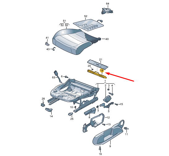 new skoda enyaq iv front right seat child isofix bracket lhd 2q0881545 original