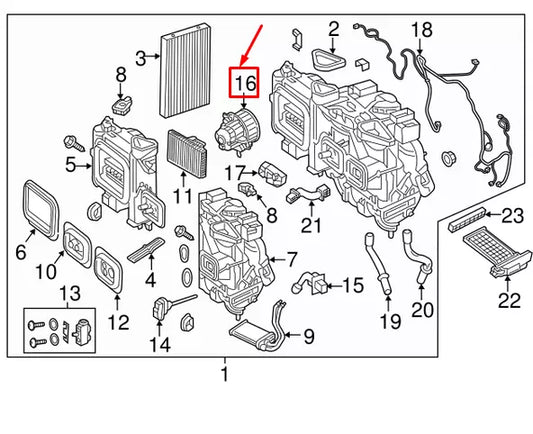 NEW MERCEDES-BENZ VITO W447 HEATER BLOWER FAN A0008304701 ORIGINAL