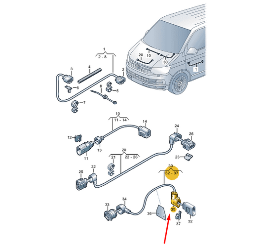new vw transporter t6 tachograph wiring bracket protect. cover 7e0971921