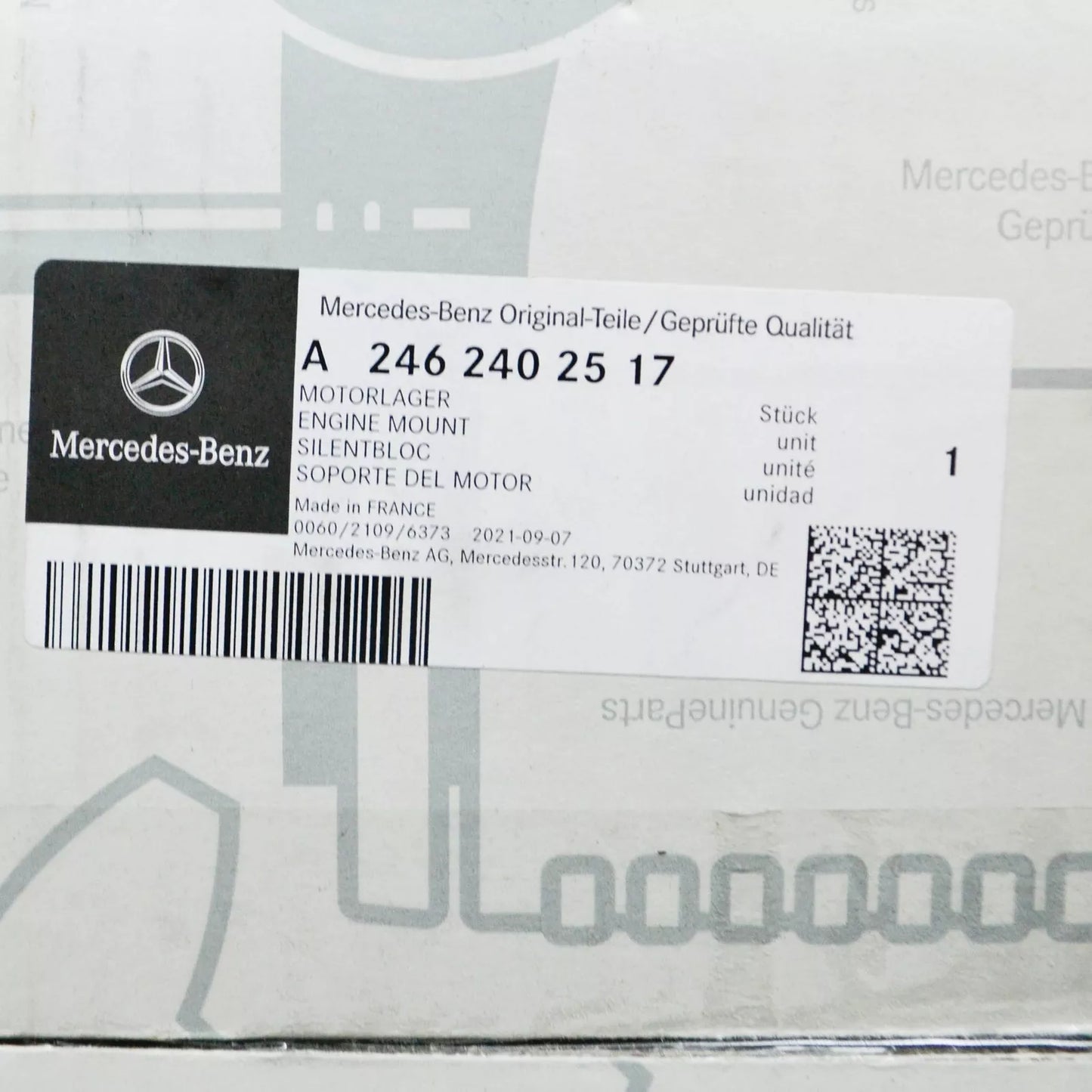 NEW MERCEDES-BENZ CLA COUPE C117 RIGHT SIDE ENGINE SUPPORT A2462402517 ORIGINAL