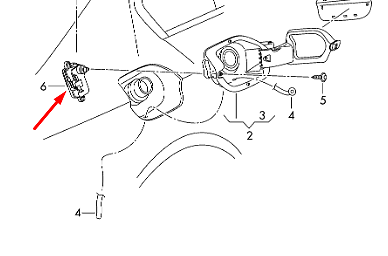 new volkswagen golf mk7 fuel flap release actuator 3g5810773a original