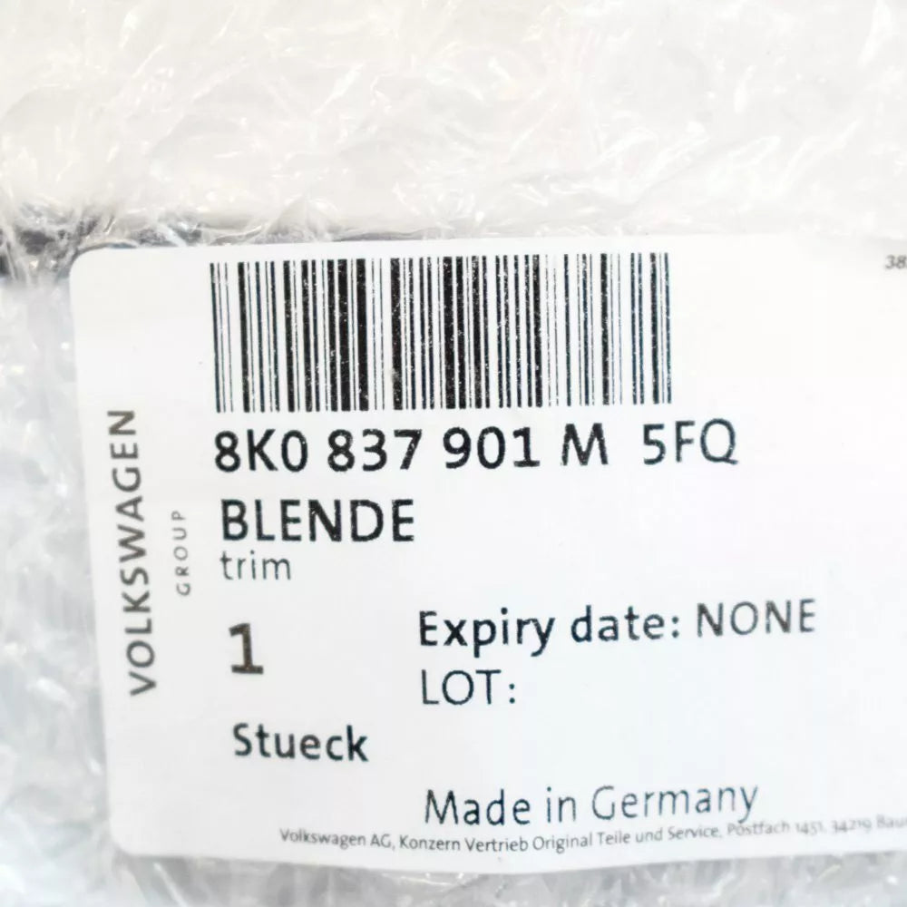 NEW AUDI A4 FRONT LEFT DOOR EXTERIOR B-PILLAR COVER B8 8K0837901M5FQ ORIGINAL