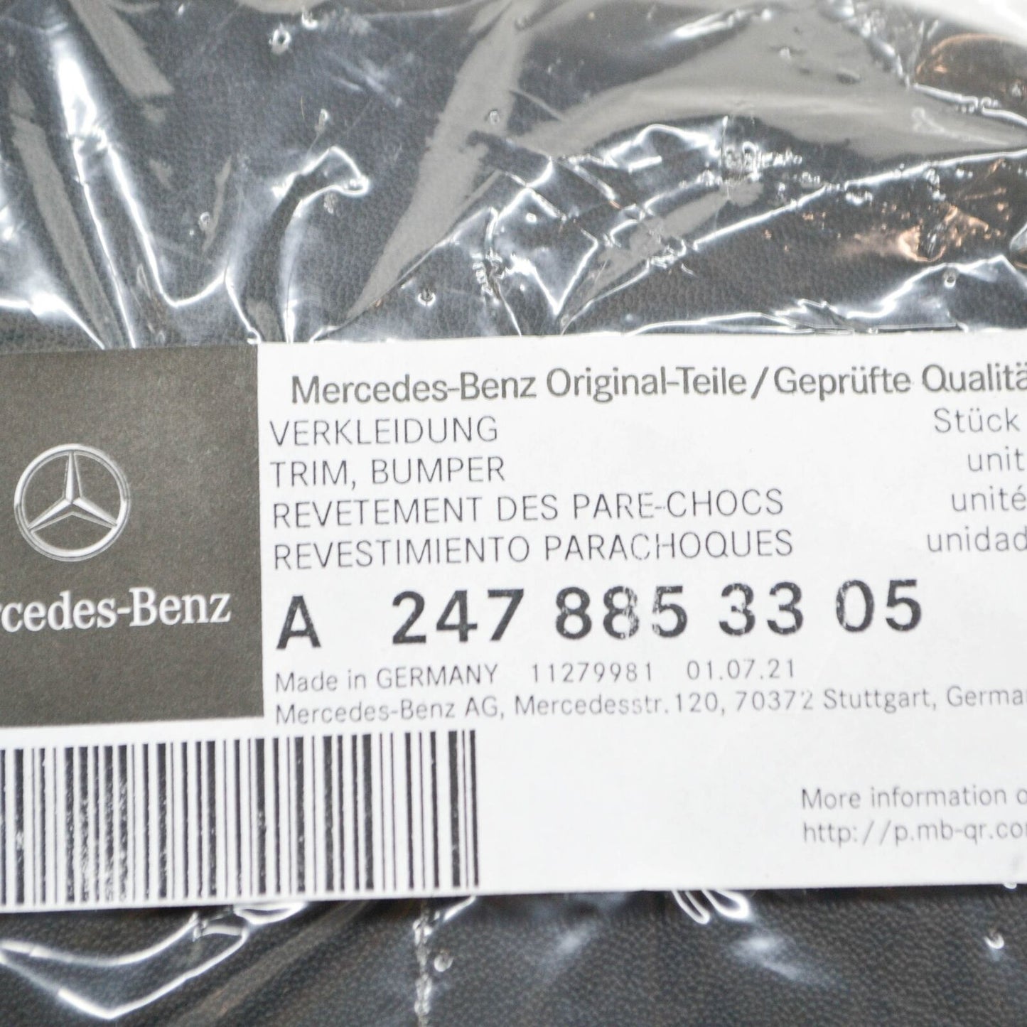NEW MERCEDES-BENZ GLA H247 FRONT BUMPER RIGHT SIDE COVER A2478853305 ORIGINAL