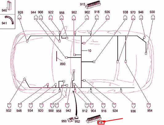 NEW MERCEDES-BENZ C W204 DISTRIBUTOR BLOCK A0045468140 ORIGINAL