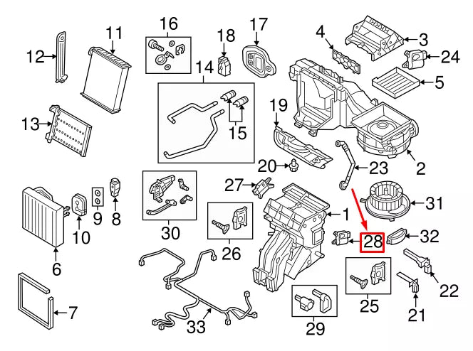 NEW AUDI Q3 F3 HEATER FLAP MOTOR ACTUATOR 2Q0907511G ORIGINAL