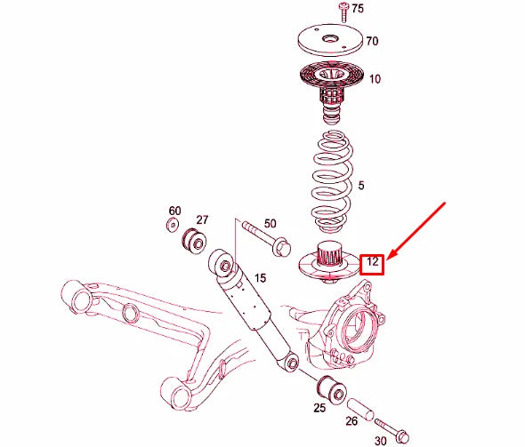 NEW MERCEDES-BENZ VITO W639 REAR LEFT SPRING SHIM A6393240384 ORIGINAL