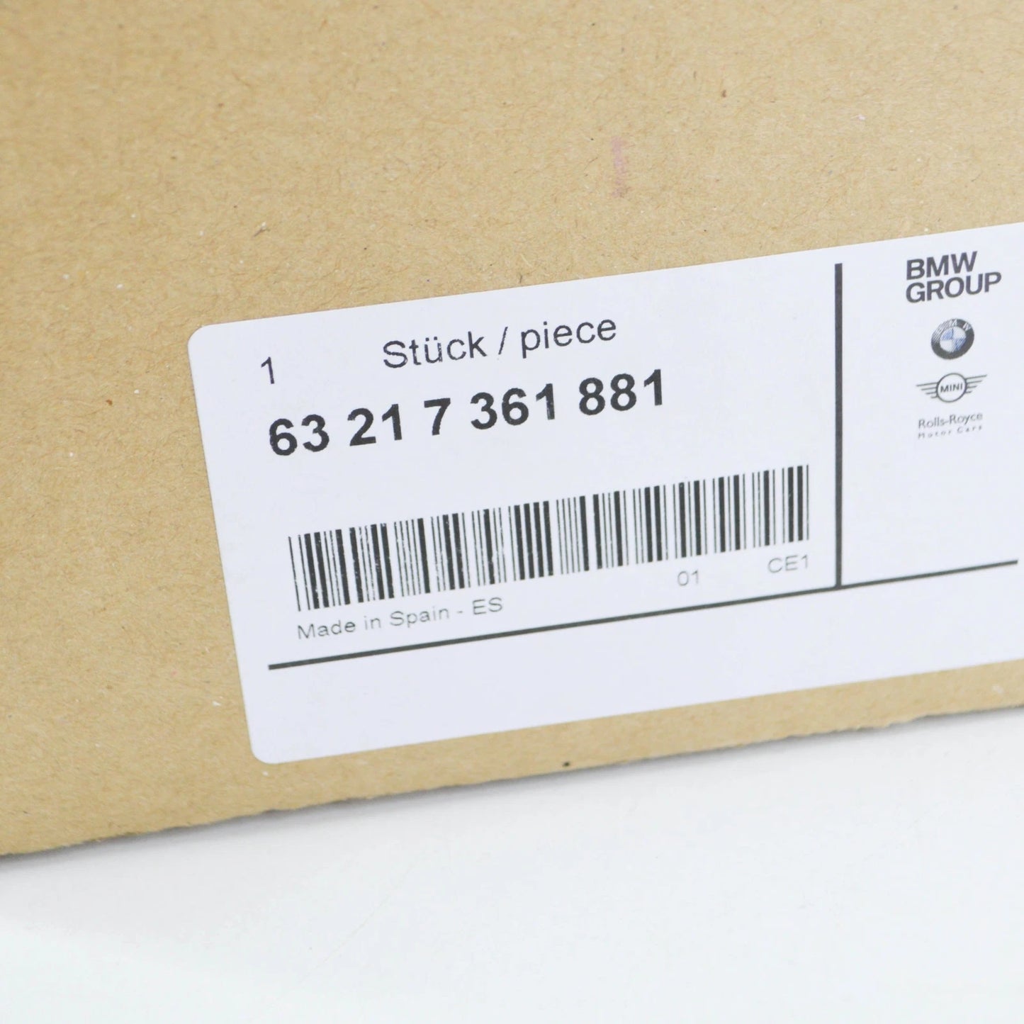 NEW BMW 5 E60 REAR LEFT LIGHT BULB HOLDER 63217361881 7361881 2007 ORIGINAL