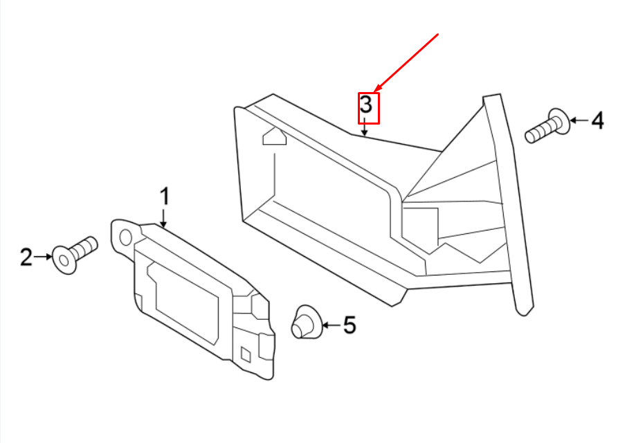 new vw jetta mk6 16 right blind spot control unit bracket 5c6971301a original