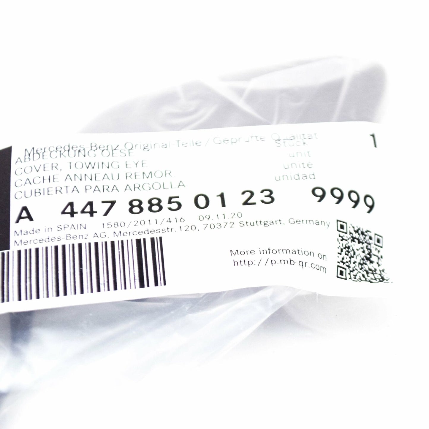 NEW MB VITO W447 FRONT BUMPER TOW HOOK EYE COVER A44788501239999 ORIGINAL