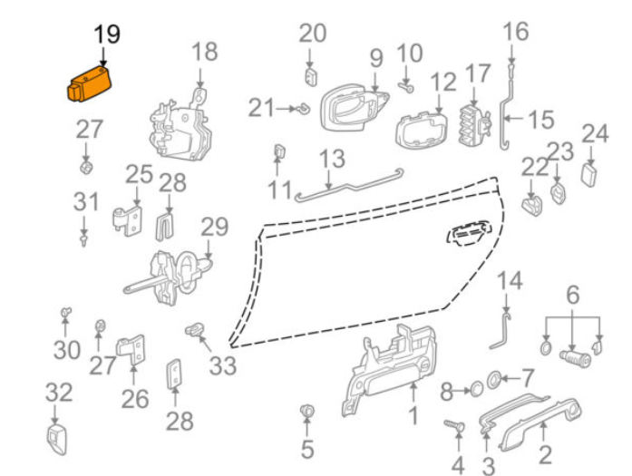 new bmw 3 e36 front door locking actuator 67118353012 8353012 original