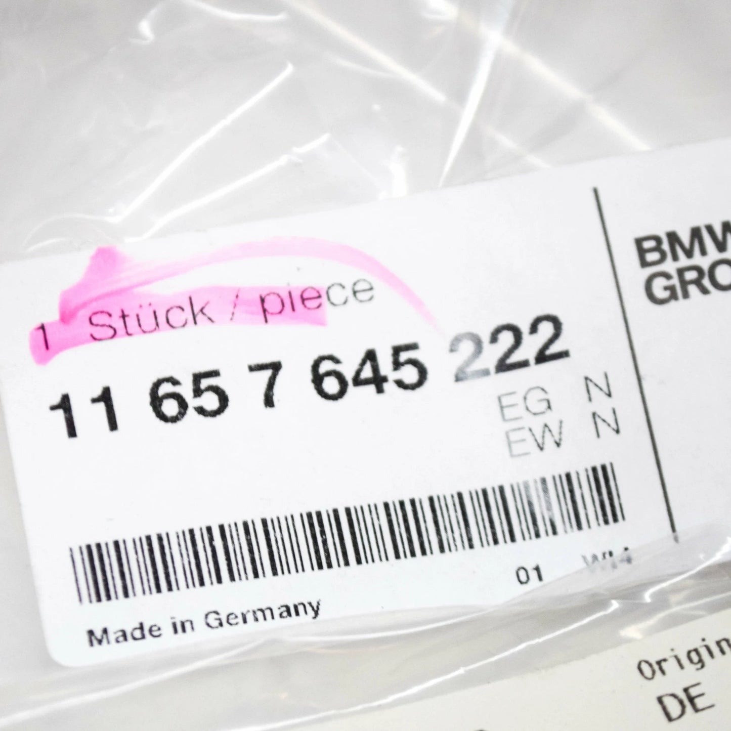 NEW BMW 5 GT F07 TURBOCHARGER VACUUM CONTROL PIPE 11657645222 ORIGINAL